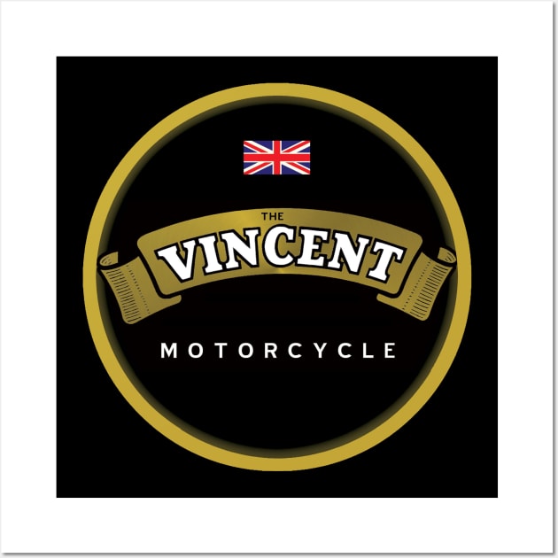 The Vincent Motorcycle England Wall Art by Midcenturydave